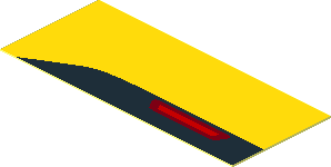 Sticker  0.9 x  2.0 with Bumper Reflector Left