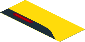 Sticker  0.9 x  2.0 with Bumper Reflector Right