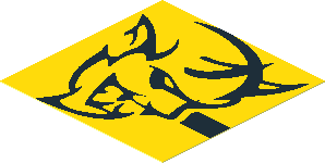 Sticker  1.9 x  1.9 with Dodge Demon Logo Right