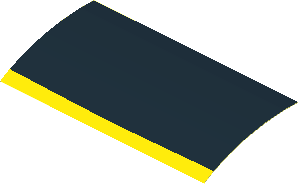 Sticker  1.9 x  3.9 with Dodge Hood (Formed)