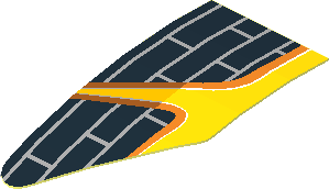 Sticker  0.9 x  1.7 with Front Spoiler Right (Formed)