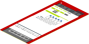 Sticker  3.8 x  1.8 with Machine Screen Pattern