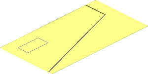 Sticker  5.5 x  3.0 with Dark Bluish Grey Line and Light Bluish Grey Open Rectangle Left Panel