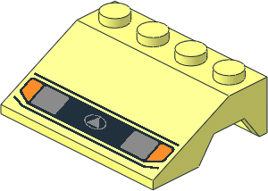 Car Mudguard  3 x  4 with Headlights and Indicators Pattern