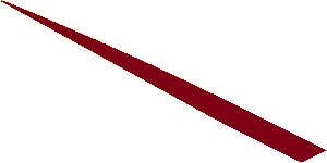 Sticker  1.1 x 14.1 Triangular Left Dark Red