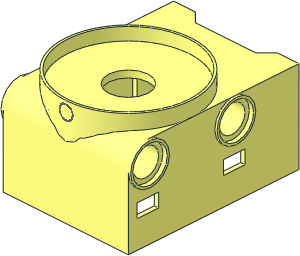 ~Electric Powered Up Small Angular Motor Front Top