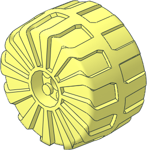 Wheel 32 x 56 Hard-Plastic with Inner Supports