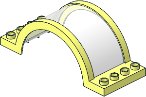 Duplo Arch  4 x 10 x  3 with  7 x  3 Transparent Clear Sunroof