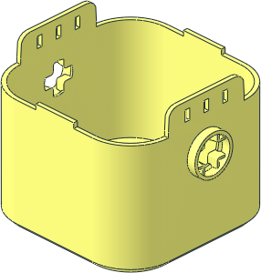 Container Lid  8 x  8 x  4.667 with Latches