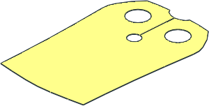 Minifig Cape Cloth with Straight Side