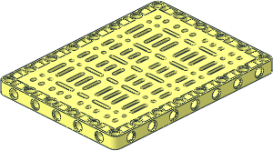 Technic Beam 15 x 11 with Perforated Centre Plate 13 x  9