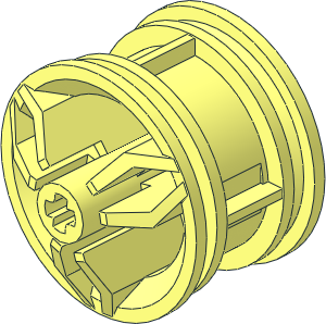 Wheel Rim 20 x 30 with  3 Dual Angled Spokes and  4L Hub