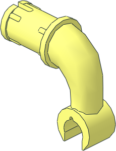 Figure Arm Bent Long with Clip and Friction Pin