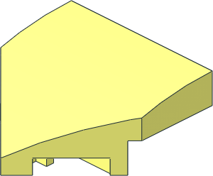 Slope Brick Curved  2 x  2 with Double Cutout