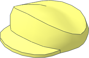 Figure Cap on Brick  2 x  2 with Flat Bill