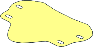 Sheet Plastic  8.5 x  7 Motorcycle Windscreen