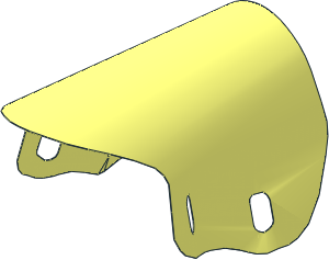 Sheet Plastic  8.5 x  7 Motorcycle Windscreen (Formed)