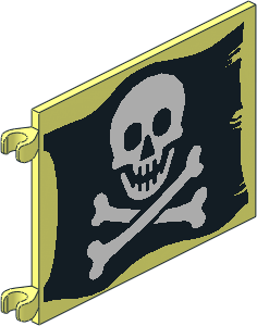 Flag  6 x  4 with Jolly Roger Pattern