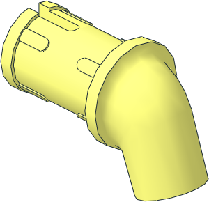 Figure Arm with Friction Pin for Minifig Hand