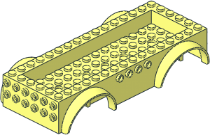 ~Car Base  6 x 16 x  2.333 with  4 x 14 Recessed Centre with Mudguards