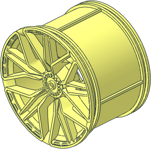 Wheel Rim 42 x 62 with 20 Spokes and  3 Pins