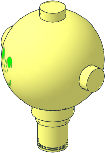 Maxifig Head with Face with Freckles Pattern