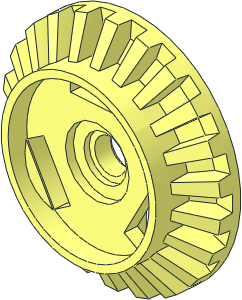 Technic Gear 22 Tooth Bevel with Peghole