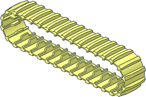 Technic Tread (Formed for 2 Sprocket Wheels)