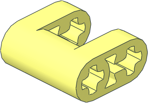 Technic Connector Block  2 x  2 with  1 x  1 Cutout