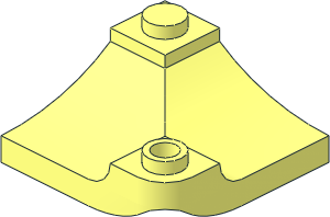 Slope Brick Curved 3 x 3 Corner with Inverted Cutout