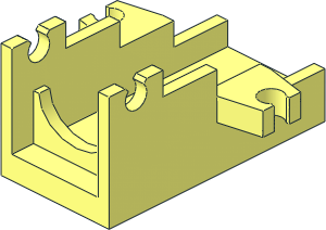 Minifig Cannon  2 x  4 Base