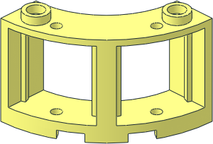 Window Round Corner  3 x  3 x  2