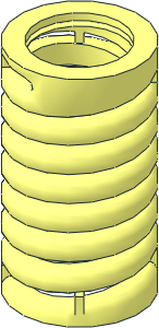 Technic Shock Absorber  9L Thick Fake Spring (Compressed)