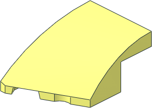 Slope Brick Curved  3 x  2 with Cutout Left