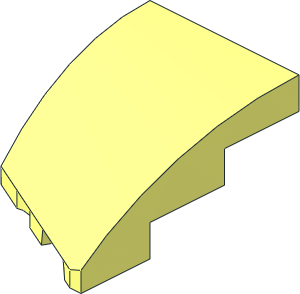 Slope Brick Curved  3 x  2 with Cutout Right