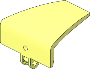 Technic Panel Bent  4 x  5 x  5 Tapered Left #70