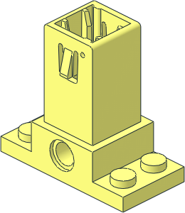 ~Brick  2 x  4 x  5 Spring Loaded Base