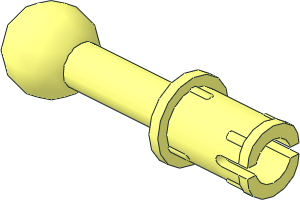 Technic Pin with Friction and Towball on  1L Bar