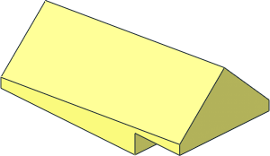 Slope Brick 45  2 x  4 x  1.333 Double, Wedge