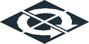 Sticker  1.9 x  1.9 with Two White Curved Arrows Inwards on Black Background