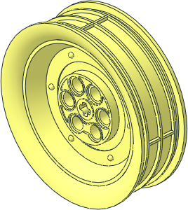 Wheel 20 x 62 Motorcycle Solid