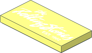 Tile  2 x  4 with "the Rolling Stones EST. 1962" Pattern