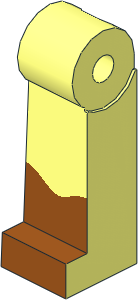 Minifig Leg Right Long with Dark Orange Boots Pattern