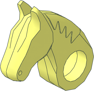 Animal Horse Poseable Head