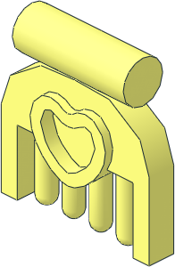 Minifig Comb Small with Heart