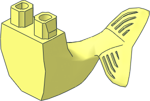 Minifig Hips Mermaid Tail Sitting