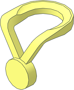 Minifig Neckwear Ribbon with Medal