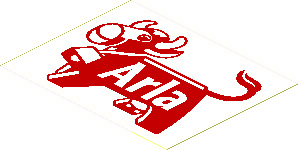 Sticker  2.9 x  3.7 with Arla Dairy Logo Left