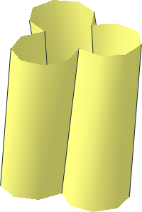| Brickstuff Three Wire Twisted Cable Segment