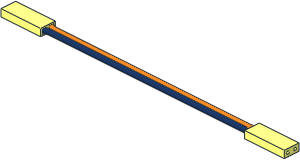 | Circuit Cubes Twin Cable 13L with Orange and Dark Blue Wires Pattern